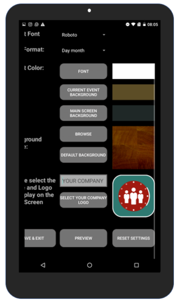 Meeting Room Schedule Display > A calendar display solution