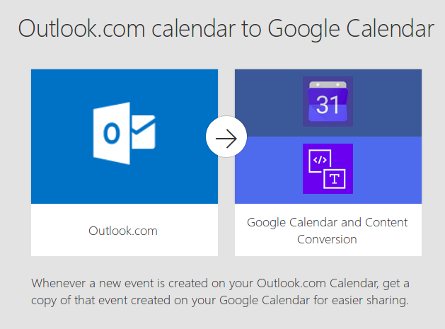 Microsoft Flow to sync Outlook and Google calanders