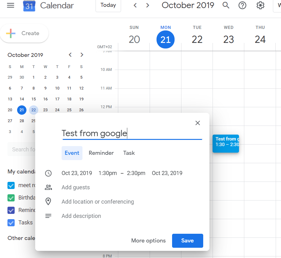 mozilla thunderbird calendar sync with google