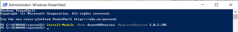 Run Windows PowerShell an as administrator