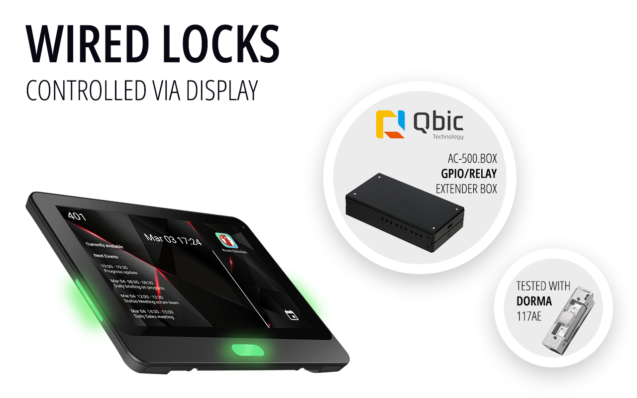 Wired Locks Controlled Via Display