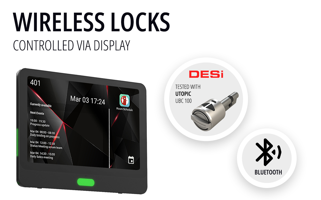 Wireless Locks Controlled Via Display